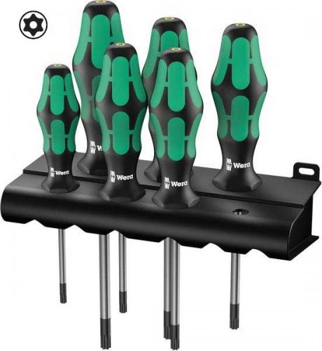 Mejselsats Torx 6 st Wera centrumspets