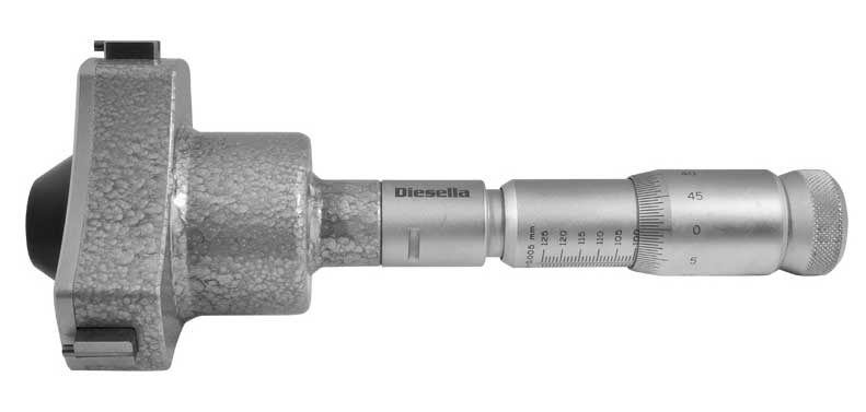 Trepunktsmikrometer 100-125 mm Diesella utan kontrollring