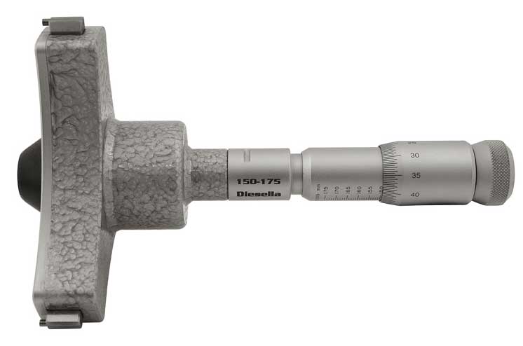 Trepunktsmikrometer 200-225 mm Diesella utan kontrollring