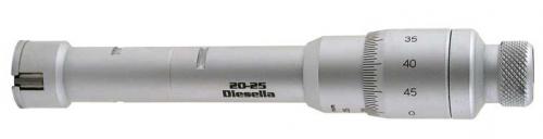 Trepunktsmikrometer 016-20 mm Diesella utan kontrollring