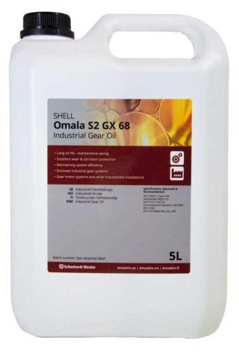 Växellådsolja Shell Omala S2 GX 68, 5 L