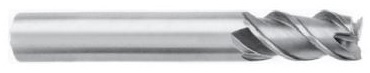 Pinnfräs HM 10 mm lång ZCC-CT Uni TiAIN