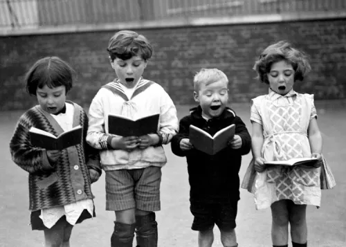 Choir Practice, London 1926, Greeting Card