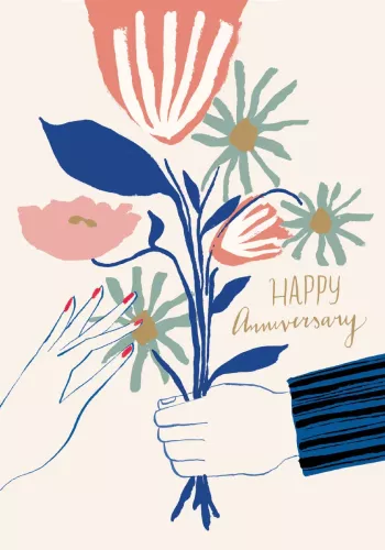 Anniversary Bouquet, Cards - Petite