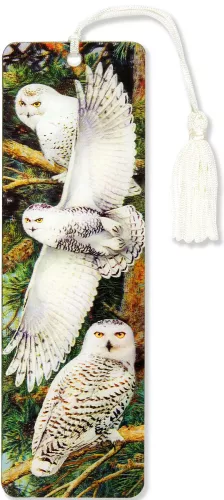3D BKMK SNOWY OWL