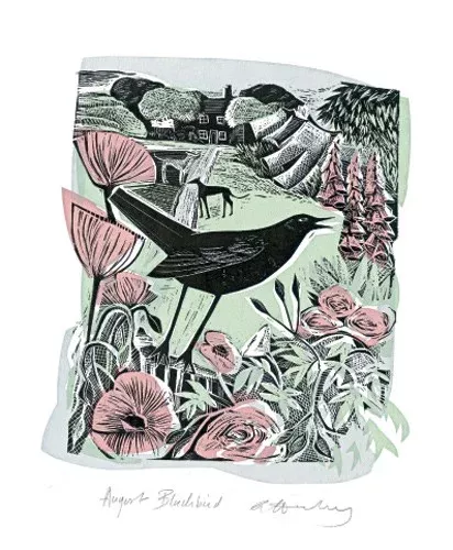 August Blackbird, Greeting Card
