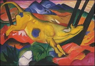 Yellow Cow (1911), Franz Marc, Greeting Card