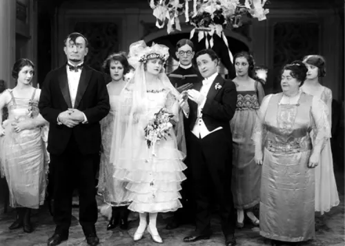 Funny wedding party, Dubbelvikt Kort