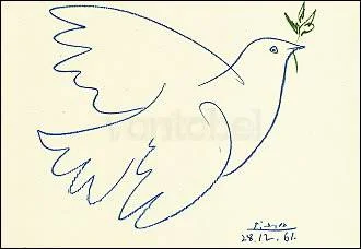 Colombe Bleue (1961), Pablo Picasso, Greeting Card