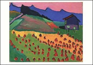 Münter landscape with cottage, Greeting Card