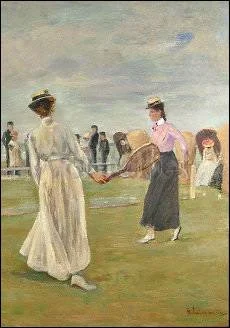 Tennis Players at the Seashore, first version (Detail) (1901), Max Liebermann, Greeting Card