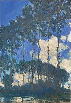 Poplars on the Epte (1891), Claude Monet, Greeting Card