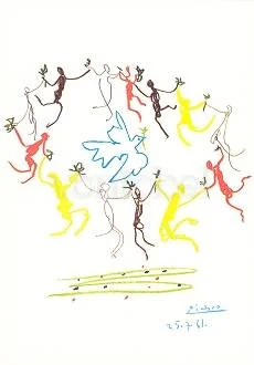 Ronde de la Jeunesse (1961), Pablo Picasso, Greeting Card