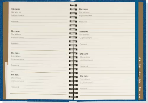 Celestial Internet Address & Password Logbook