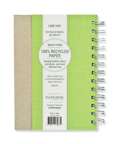 Lime Hay, Spiralbunden Anteckningsbok, 80 sidor