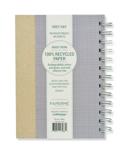 Grey Hay, Spiralbunden Anteckningsbok, 80 sidor