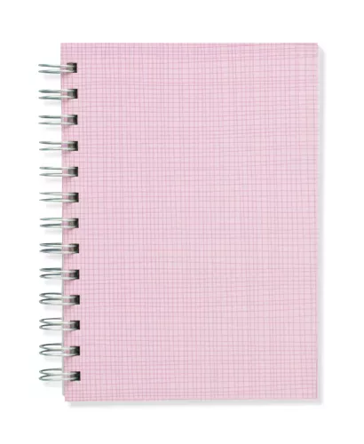 Pink Hay, Spiral Bound Notebook, 80 sheets