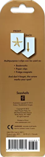 I-Clip Magnetic Bookmark, Seashells