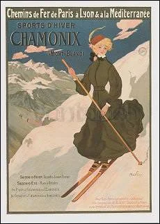Sports d'hiver.Chamonix (Mont-Blanc) (1905), Postcard