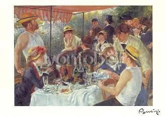 The Luncheon of the Boating Party (1881), Greeting Card