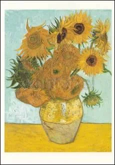 Vase with Sunflowers (1888), Greeting Card