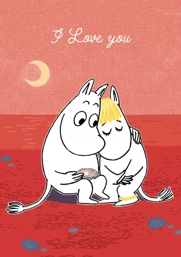 Moomin I love you, Greeting Card