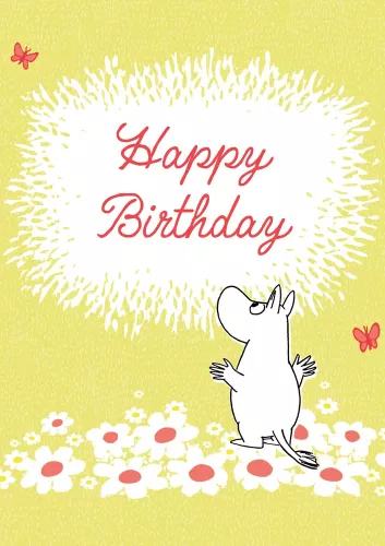 Moomin Flowers, Greeting Card