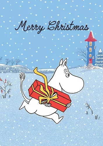 Moomin Merry Christams gift, Greeting Card