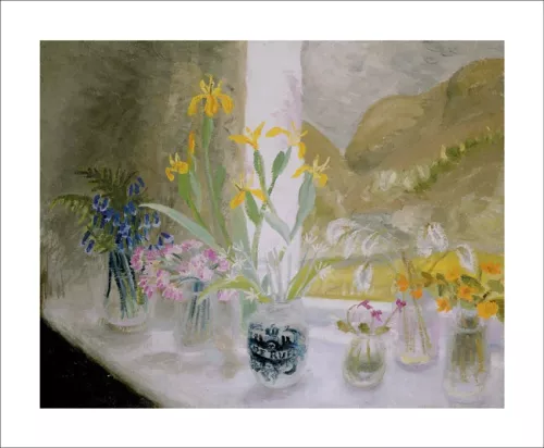 Wild Flower Window-Sill, Greeting Card