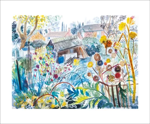 Allotment with Cardoons, Greeting Card