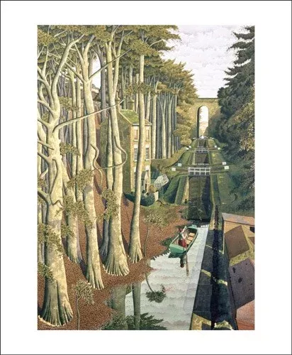View from a Canal Bridge, Greeting Card