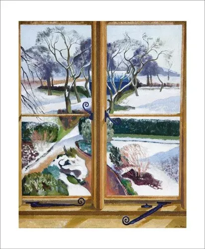 The Garden Under Snow by John Nash, Greeting Card