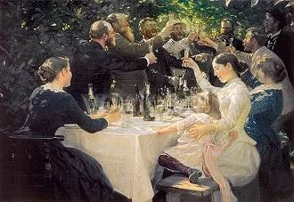 Artist's Party in Skagen (1888), Greeting Card