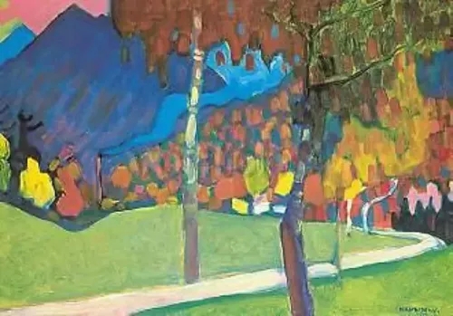 Autumn Study near Oberau, 1908, Postcard