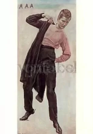 The Student of Jena, 1908, Postcard