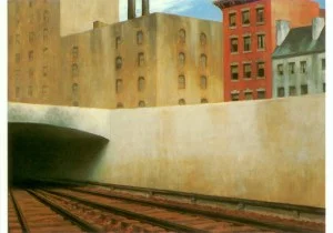 Approaching a City, 1946, Postcard