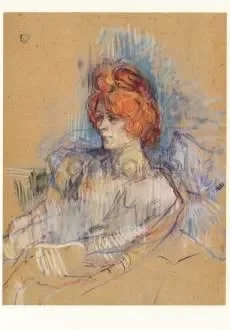 Woman in an Armchair, Postcard