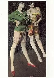 Hilde twice, 1929, Postcard