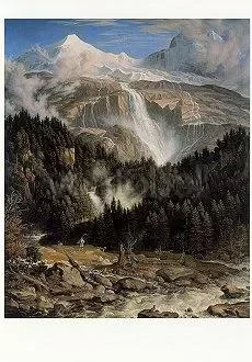 The Schmadribachfall, 1821/22, Postcard