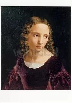 Portrait of a Young Girl, Postcard
