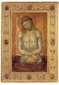 Sorrowing Christ, ca. 1347, Postcard