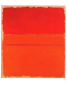 Red, No 5, 1961, Postcard