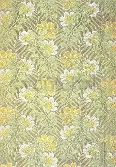 Silk fabric, before 1900, Postcard