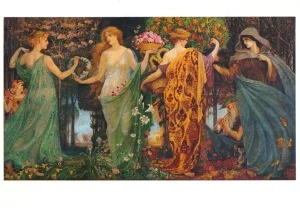 A Masque of the Four Seasons, 1905 - 1909, Postcard