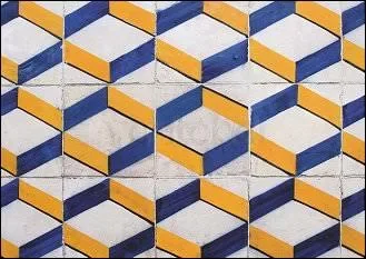 Ceramic Tiles in the Baixa Area, Lisbon, Postcard