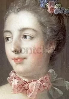 Mme de Pompadour (Detail), Postcard