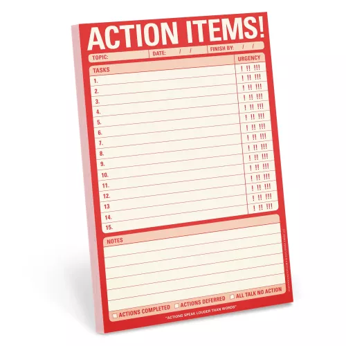 Action Items! Pad