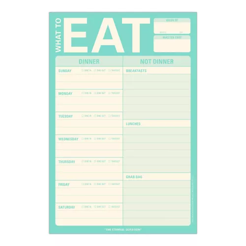 What to Eat Pad (Mint Green)