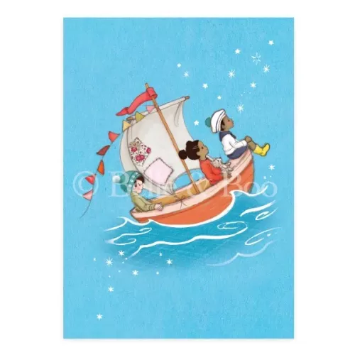 Sail Boat Dreams, Postcard