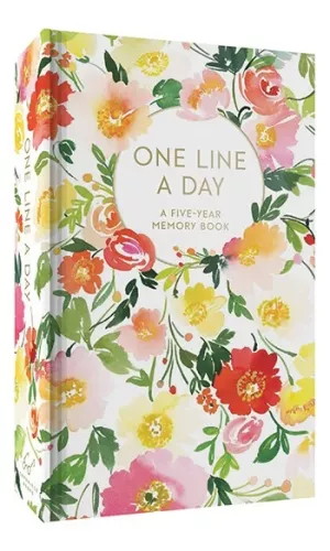 Floral One Line a Day,  A Five-Year Memory Book